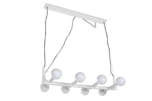 Lámpara de Techo Metal Y Cristal Bola Blanco LA-217687