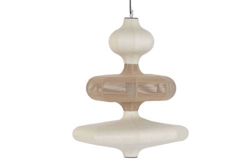 Lámpara de Techo Papel Y Acero LED Natural LA-224121