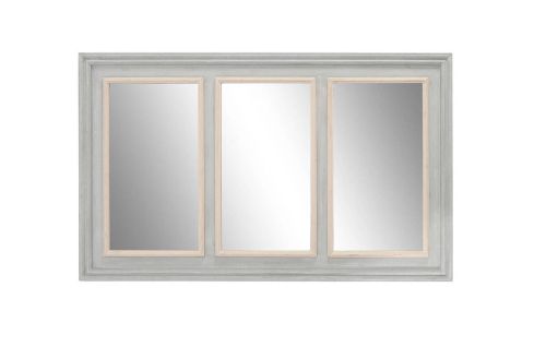 Espejo de Pared de Madera Gris ES-209927