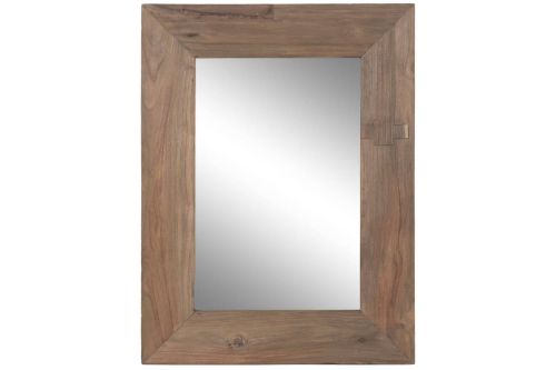 Espejo de Pared 80 cm Teca Natural ES-223967