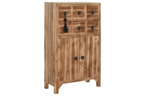 Cajonera Oriental de Madera Abeto con 6 Cajones Natural MB-214488