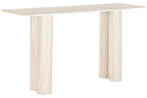 Consola de Recibidor de Granito y MDF Color Beige MB-221375
