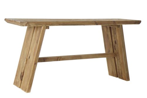Consola de Madera Reciclada Acabado Natural 160 cm MB-182193