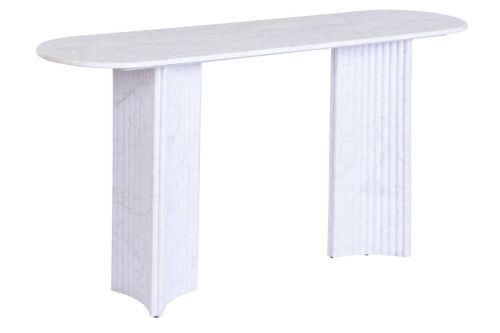 Consola de Recibidor Simil Mármol Blanco con Granito MB-226678