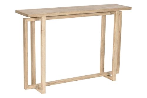 Consola de Recibidor de Madera Mindi Acabado Natural 120 cm MB-221507