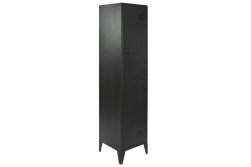 Estantería Taquilla de Metal Negro de Una Puerta MB-209231