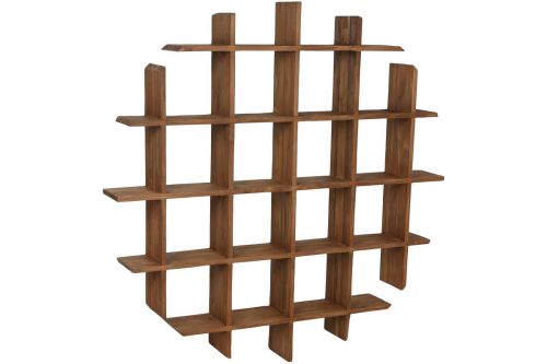 Estantería de Pared de Madera de Teca 120 cm MB-217323