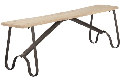 Banco Estructura de Teca y Hierro 155 cm MB-224029