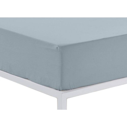 Sábana Bajera Ajustable Color Plata Cama de 150