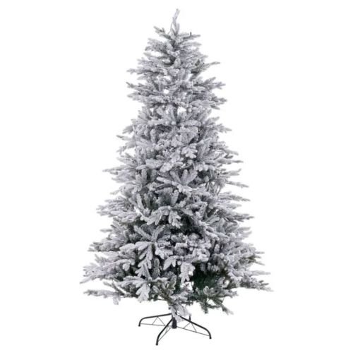 Árbol de Navidad Nevado con Luces 210 cm