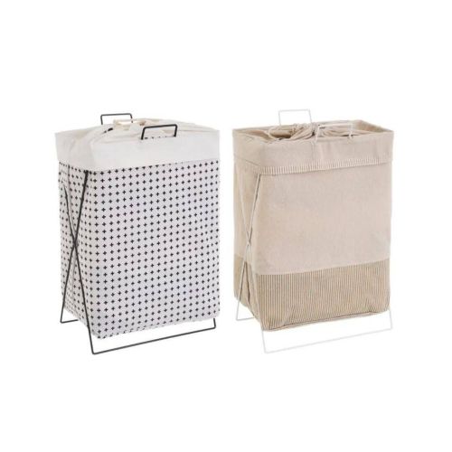 Cesto de Ropa de Tela con Soporte de Hierro 803612