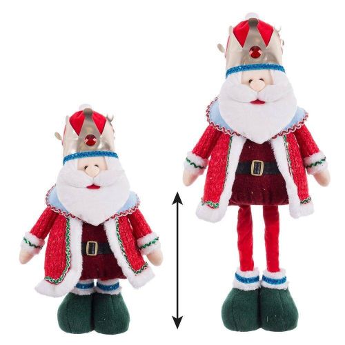 Figura Decorativa Navideña en Poliéster Rojo REY 743192