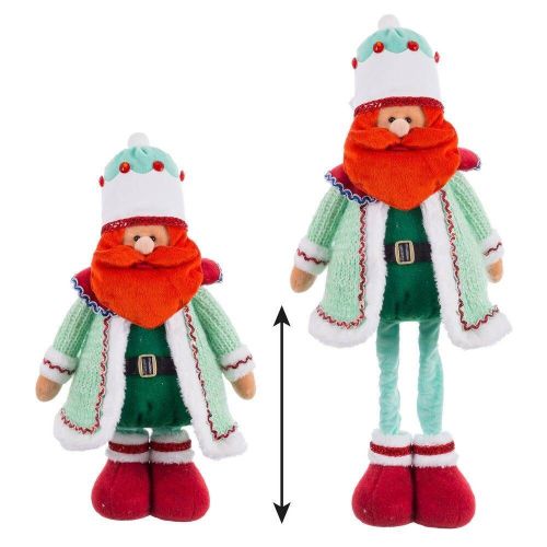 Figura Decorativa Navideña en Poliéster Verde REY 743193