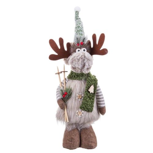 Figura Decorativa Navideña Reno de Pie Tejido 722149