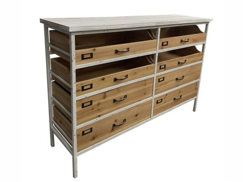 Buffet de Metal con Cajones de Madera de Abeto MACAO 37-246
