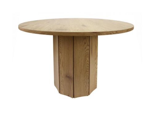 Mesa de Comedor Redonda Chapada en Fresno 75 cm GARAI 39-404