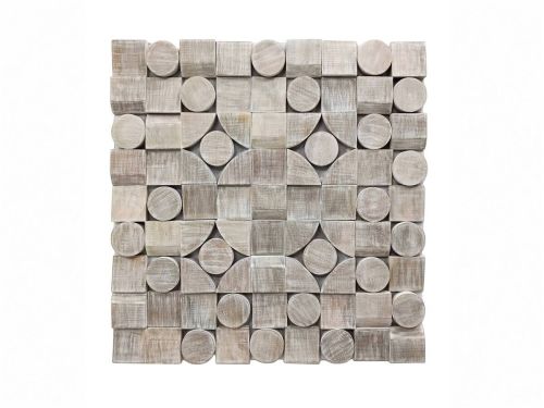 Panel Decorativo de Madera de Mango Multiformas 80 cm 42-368