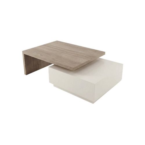 Mesa de Centro Adaptable con Cajón en Fresno Lavado 76-1023