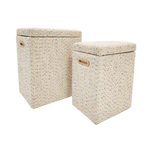 Caja de Almacenaje para Ropa Set 2 Tela Multicolor 02-109