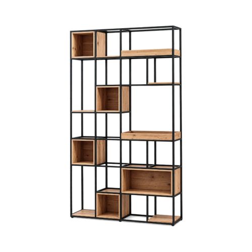 Estantería de Madera y Metal 120 cm GERT 33-199