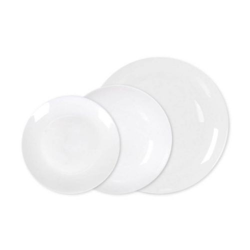 Vajilla de Cristal Opal 18 Piezas La Mediterranea COUP BASIC 1116ZNM518