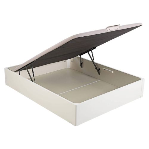 Canapé Abatible 150X190 cm de Madera Blanca con Alta Capacidad