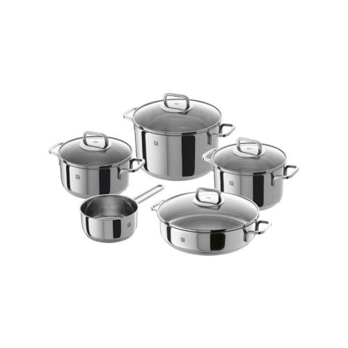 Batería de Cocina 5 Piezas de Acero Inoxidable QUADRO