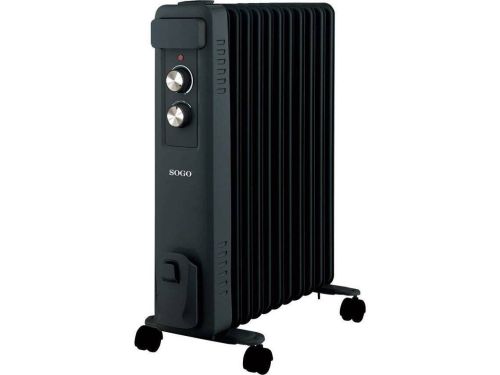 Radiador de Aceite Sogo CAL-SS-18455 de 7 Elementos y 1500W Negro