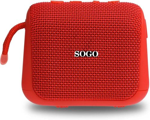 Mini Altavoz Sogo Bluetooth 5W IP67 Rojo ALT SS 8690