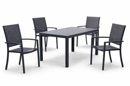 Comedor de Jardín en Aluminio Antracita SEYTON