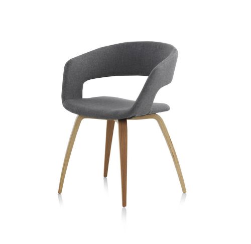 Sillón tapizado en tela color gris GABAR VIVE modelo 8321