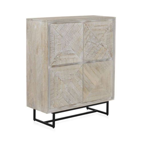 Aparador de madera de mango blanco patinado GABAR 10825