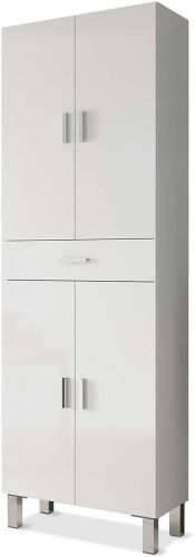 Armario de Baño Blanco con 4 Puertas y 1 Cajón ARUBA 305280BO