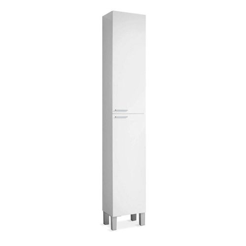 Columna de Baño Blanca con 2 Puertas y Estantes Regulables KONCEPT 305260BO