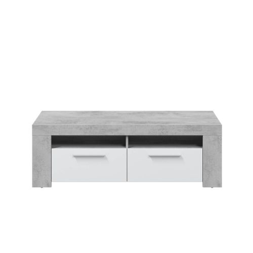Mueble TV Artika blanco cemento con melamina 016621L