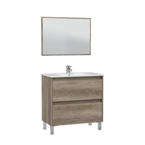 Conjunto de Baño 80 cm con Espejo Acabado Nordik DAKOTA 305040H