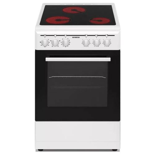 Cocina Vitrocerámica con Horno Eléctrico 3 Fuegos Color Blanco INFINITON CCV350G
