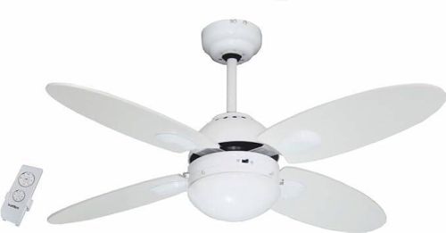 Ventilador Techo BASTILIPO Bermeo 3 Velocdades 4 Palas 105cm Blanco Mando 5698