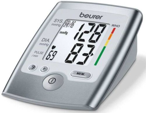 Tensiómetro de Brazo BEURER con Detección de Arritmias 2 Memorias y Brazalete 22-36 cm BM35