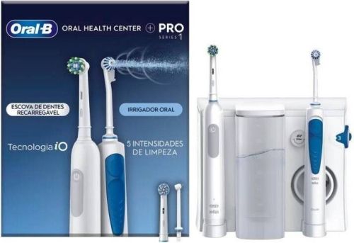 Centro de Limpieza Bucal Braun Pro 1 Oxyjet Irrigador + Cepillo Eléctrico 8006540840825