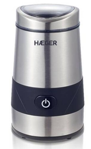 Molinillo de Café en Acero Inoxidable 200W con Depósito 60g HAEGER CG200001A