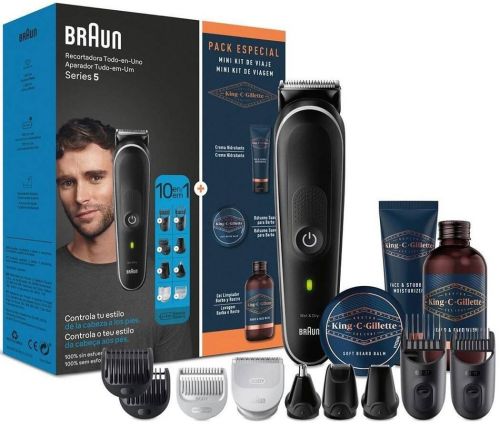 Cortapelos Braun 10 en 1 MGK5440 King Cuidado Barba 8700216701150
