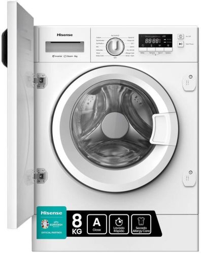 Lavadora integrable Hisense 8kg 1400rpm A Inverter WF3M841BWIES