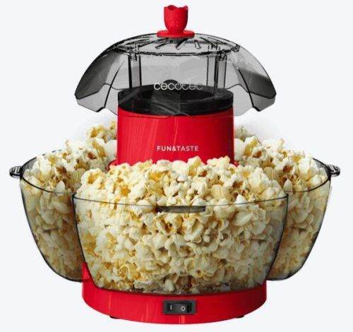 Palomitero Cecotec 1200W 4 Recipientes, 4.5L Fun&Taste P’Corn Lotus 04861
