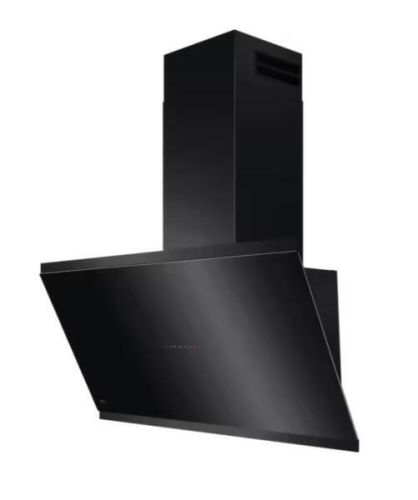 Campana Decorativa AEG 90cm Inclinada Cristal Negro A+ SilenceTech GV77D91SB