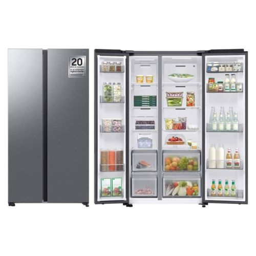 Frigorífico Americano Samsung 659L Inox 178cm Clase E Digital Inverter RS70F65QETEF