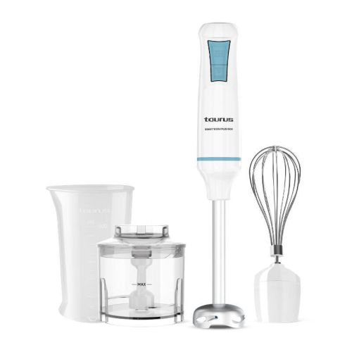 Batidora de Vaso Blanca con Accesorios TAURUS ROBOT 1000 PLUS 916444000