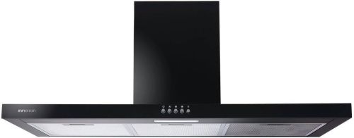 Campana Decorativa T-Invertida 90 cm Negra Pared CMPTTSH9B63N