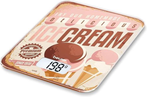 Báscula de Cocina Electrónica BEURER 5 Kg Cristal KS19ICECREAM