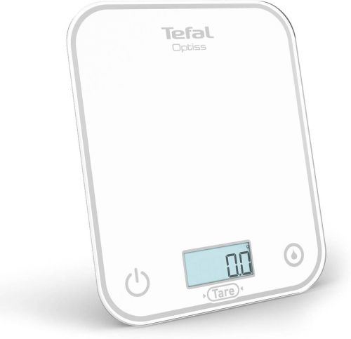 Báscula de Cocina Tefal de Vidrio Templado con Pantalla LED BC50U0